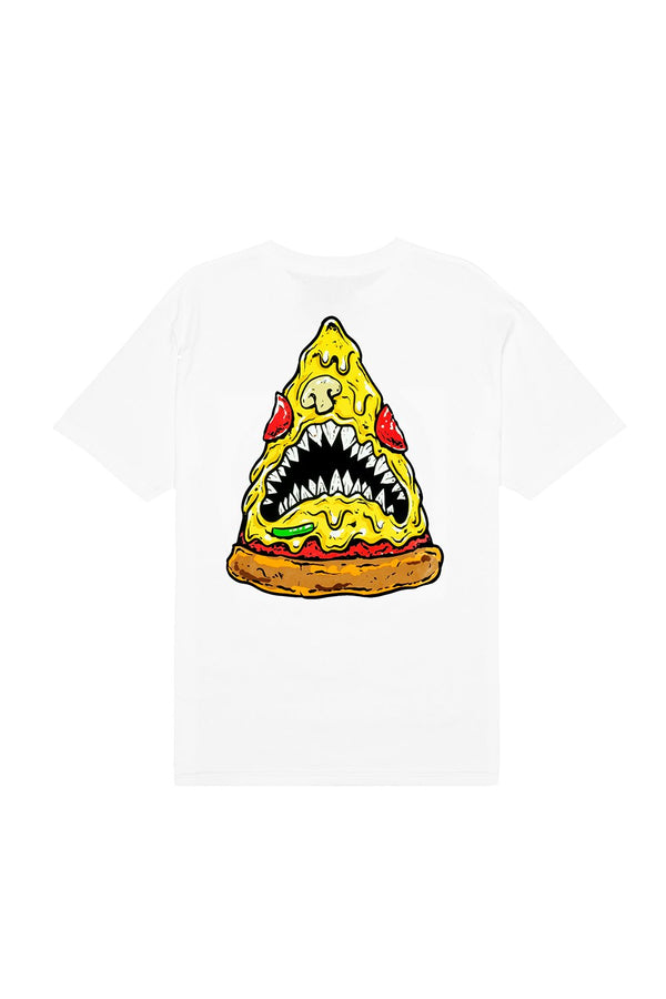 Pizza Shark T-Shirt T-SHIRT BiteThis S White 