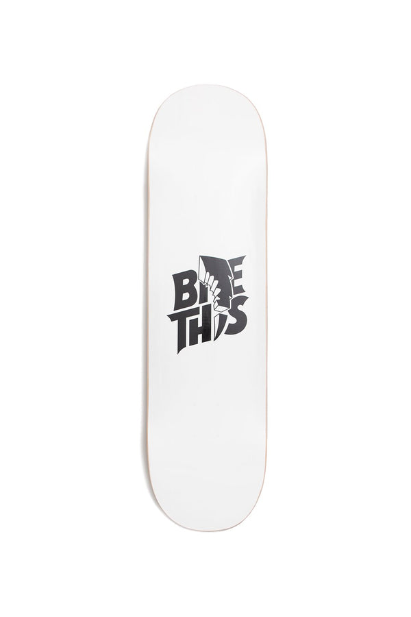 Bite This Stacked Skateboard Deck SKATE DECK BiteThis White 