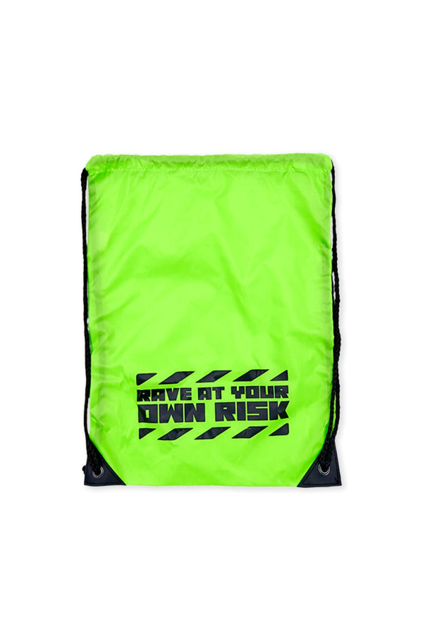 Rave At Your Own Risk Drawstring Bag ACCESSORIES JAUZ OFFICIAL 