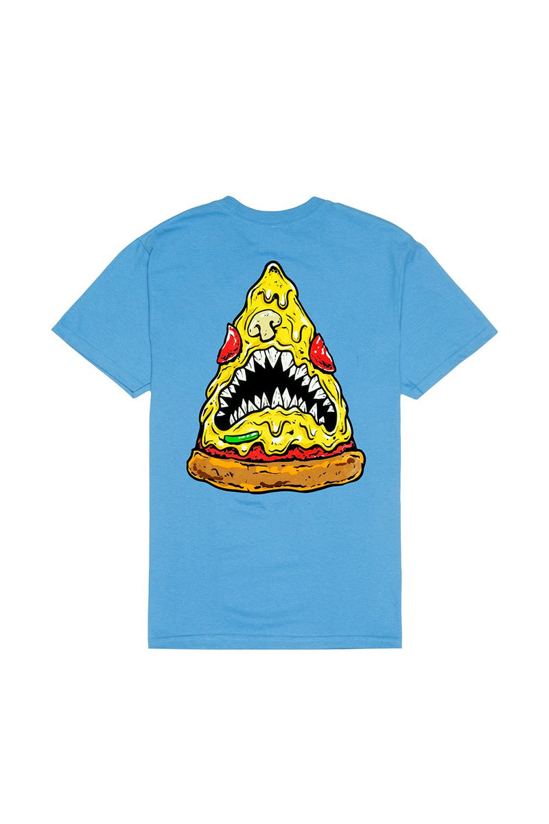 Pizza Shark T-Shirt T-SHIRT BiteThis S Light Blue 