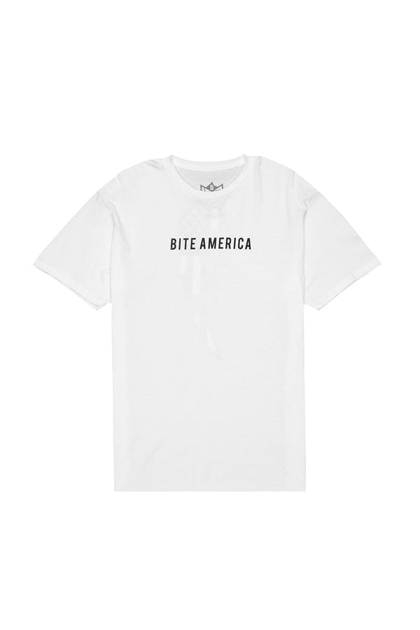 Bite America T-Shirt T-SHIRT JAUZ OFFICIAL S White 